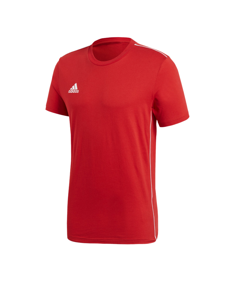 adidas Core 18 Tee T-Shirt Rot Weiss