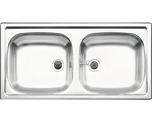 Blanco TOP EZ 8 X 4 spoelbak, 860 x 435 mm, roestvrij staal, natuurlijke afwerking, 500372