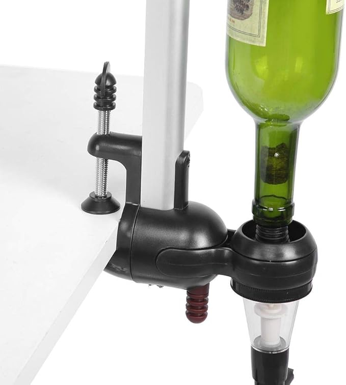 (45ml) 40cm Höhenverstellbarer Tisch Getränke Spender Shot Portionierer Party Flaschen Halter Bar Butler Dispenser für Spirituosen / Schnaps