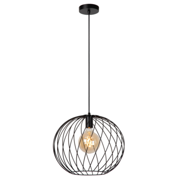 Lucide hanglamp Danza zwart Ø40 cm