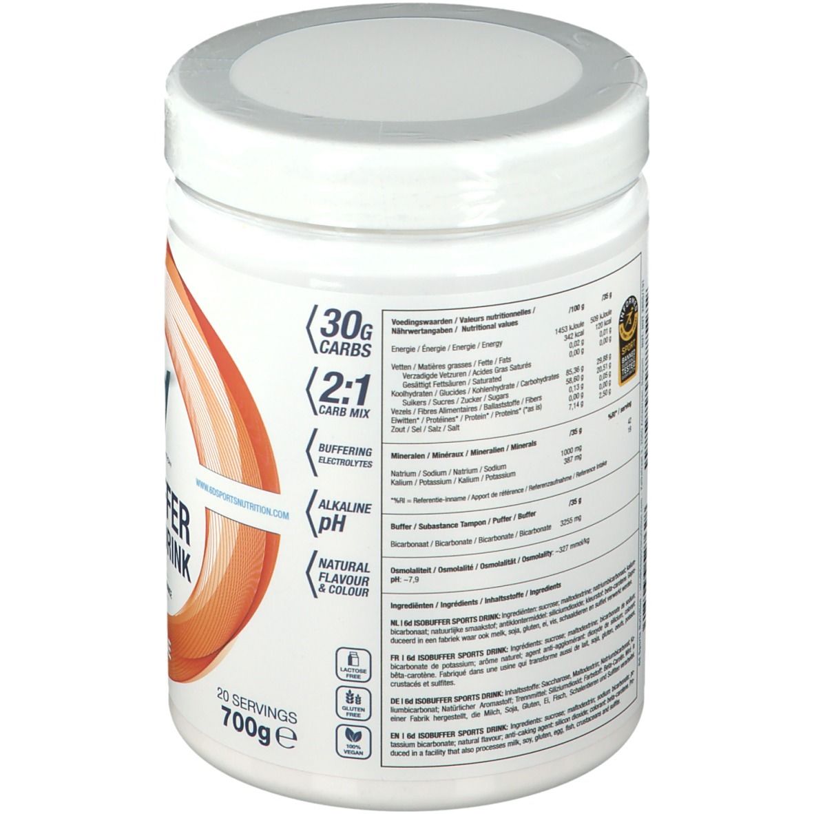 6D Sports Nutrition Isobuffer Sports Drink Orange