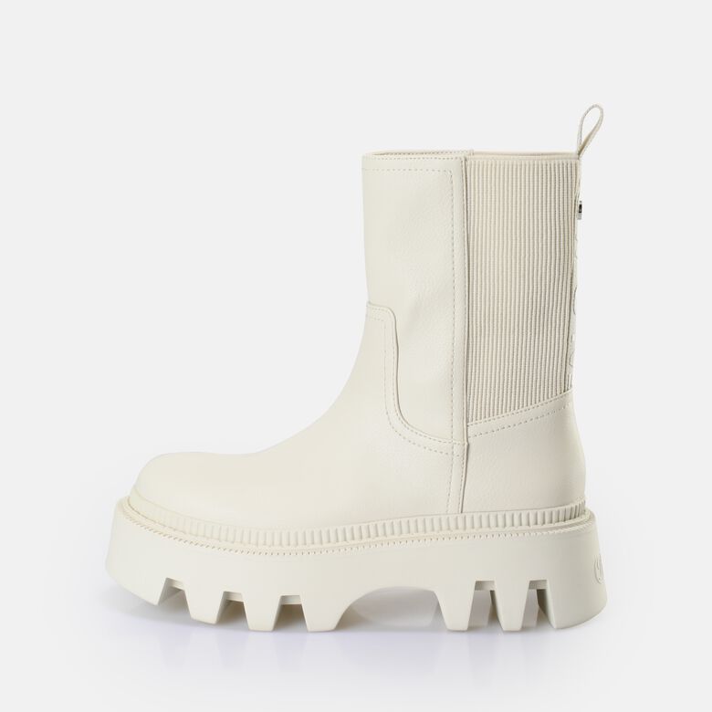 Flora Chelsea HI Bottes vegan, crème
