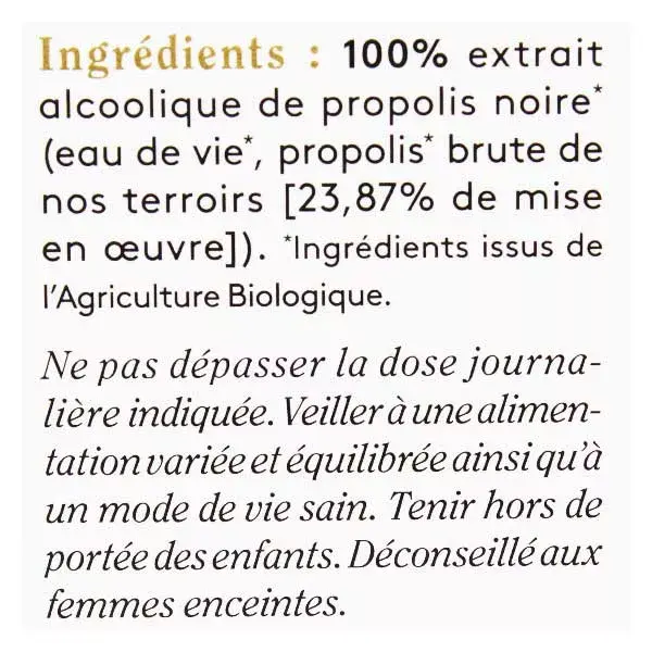Ballot-Flurin Santé Spray Propolis Noire Avec Alcool 100% Bio 15ml