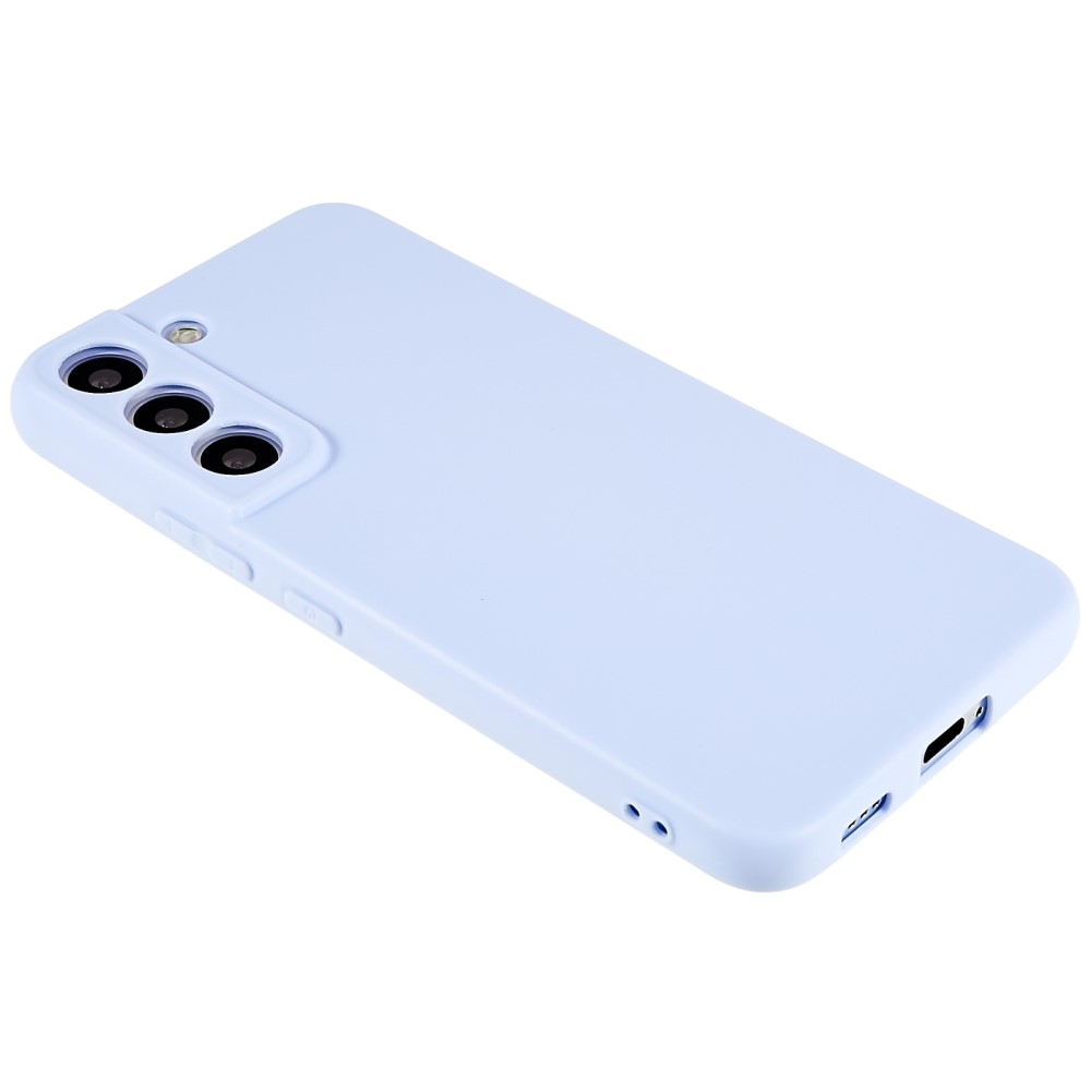 Samsung Galaxy S22 5G Gummi Case Hülle mit Kameraschutz - Hellblau (Matt)