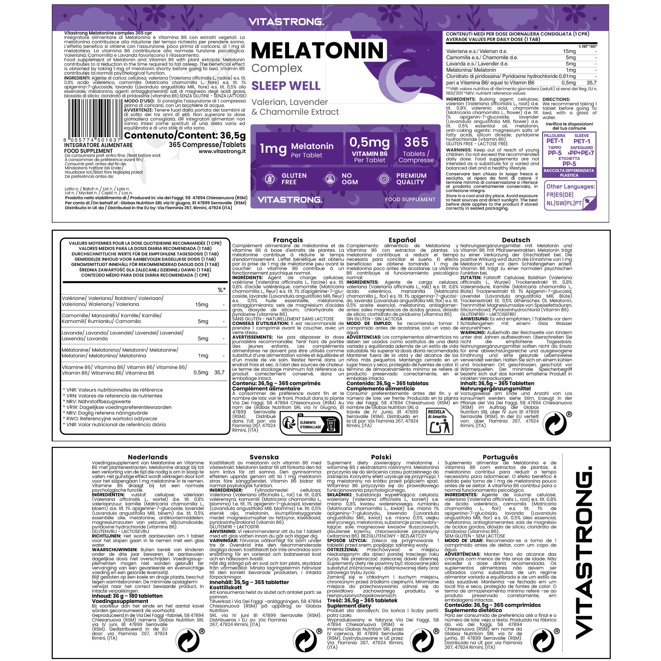 Vitastrong Melatonin Komplex