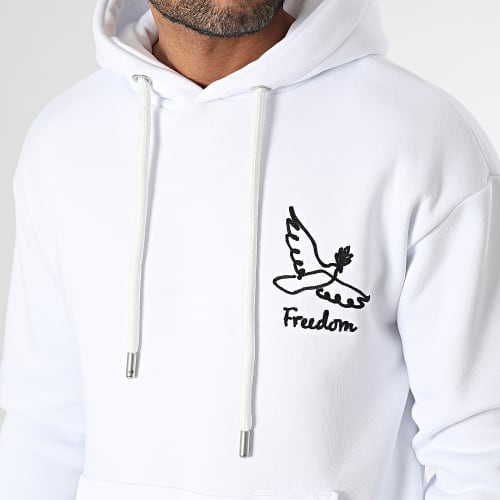 Sweat Capuche Blanc