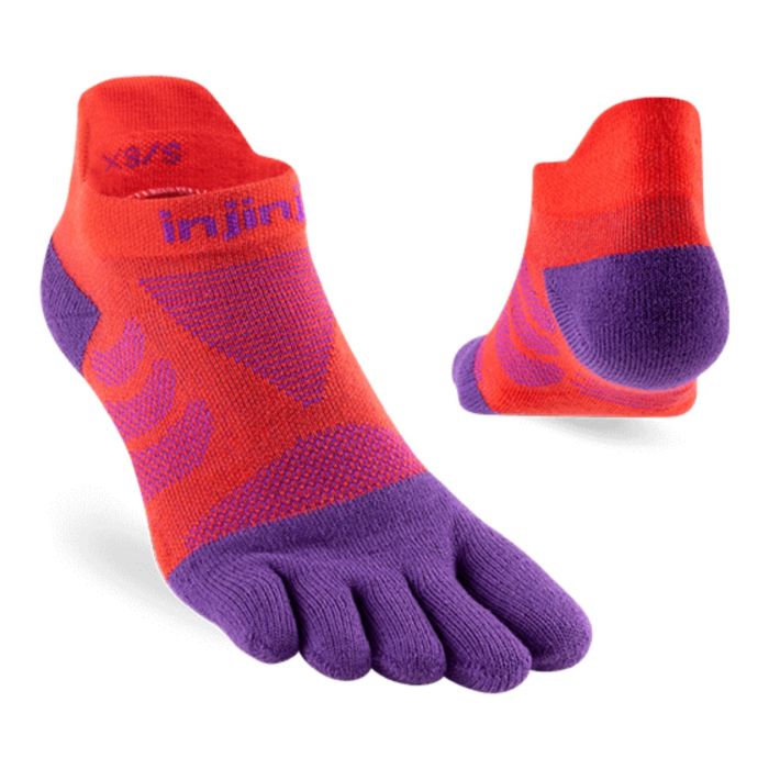 Injinji Dame Strømper Ultra Run No-show Rød