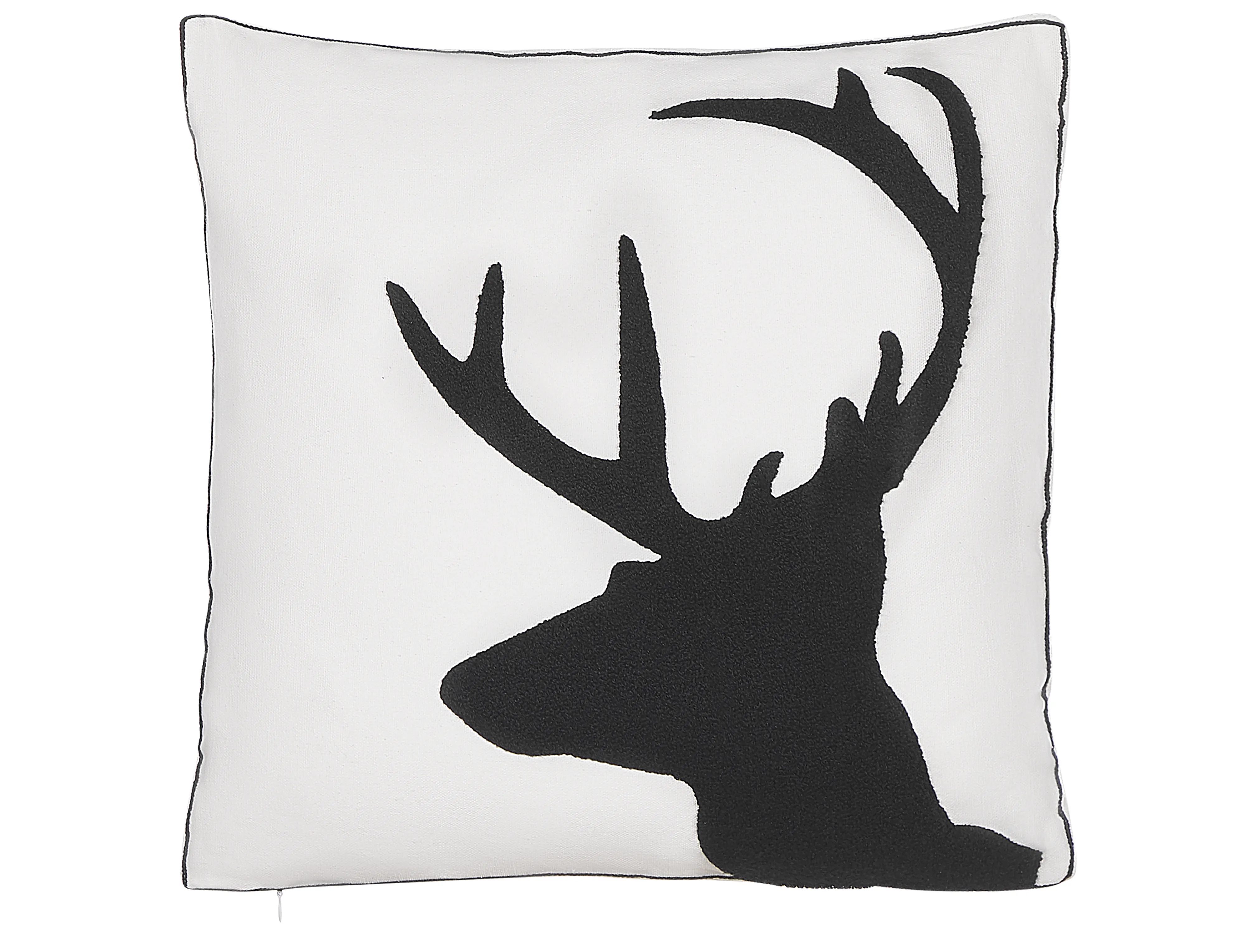 Set van 2 sierkussens SHADRACK Katoen 45 x 45 cm Wit kerstmotief
