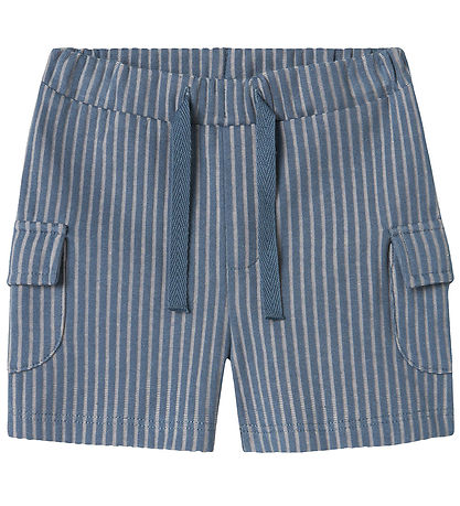 Name It Shorts - NbmHelmar - Blue Mirage m. Streifen