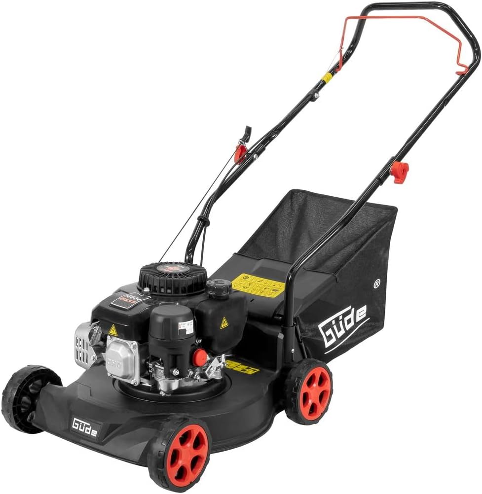 Güde 95441 Rasenmäher ECO Wheeler 412.1 P (4-Takt Power-Engine Motor, 1,8/2,45 (kW/PS), Schnittbreite 410 mm), Schwarz