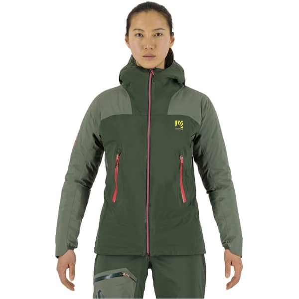 Veste ski de randonnée KARPOS VALSESIA SHELL W JKT JUNGLE GREEN/DUCK GREEN