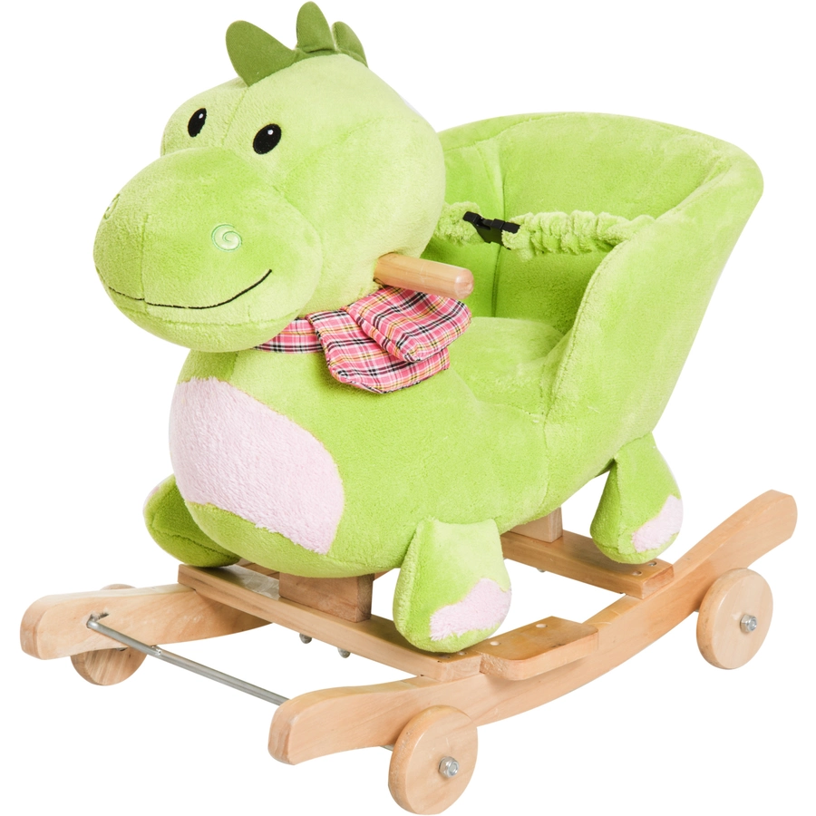 HOMCOM Schaukeltier als Drache grün