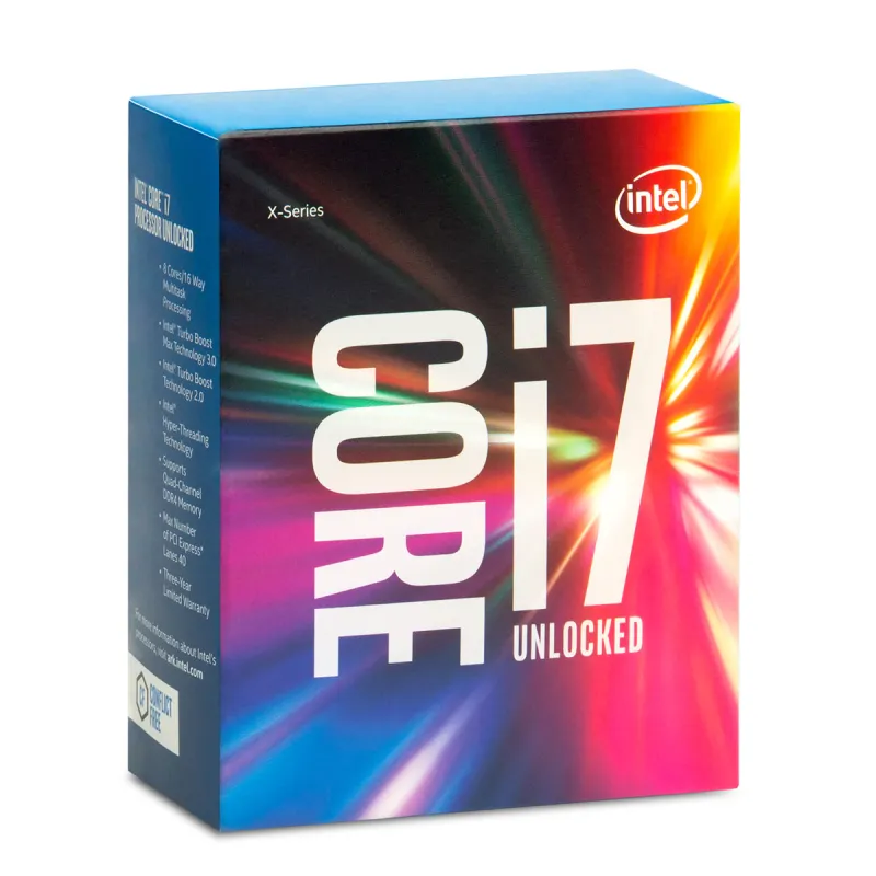 Intel Core i7 6900K - 3.2 GHz - 8 kerner - 16 tråde - 20 MB cache - LGA2011-v3 Socket - Box