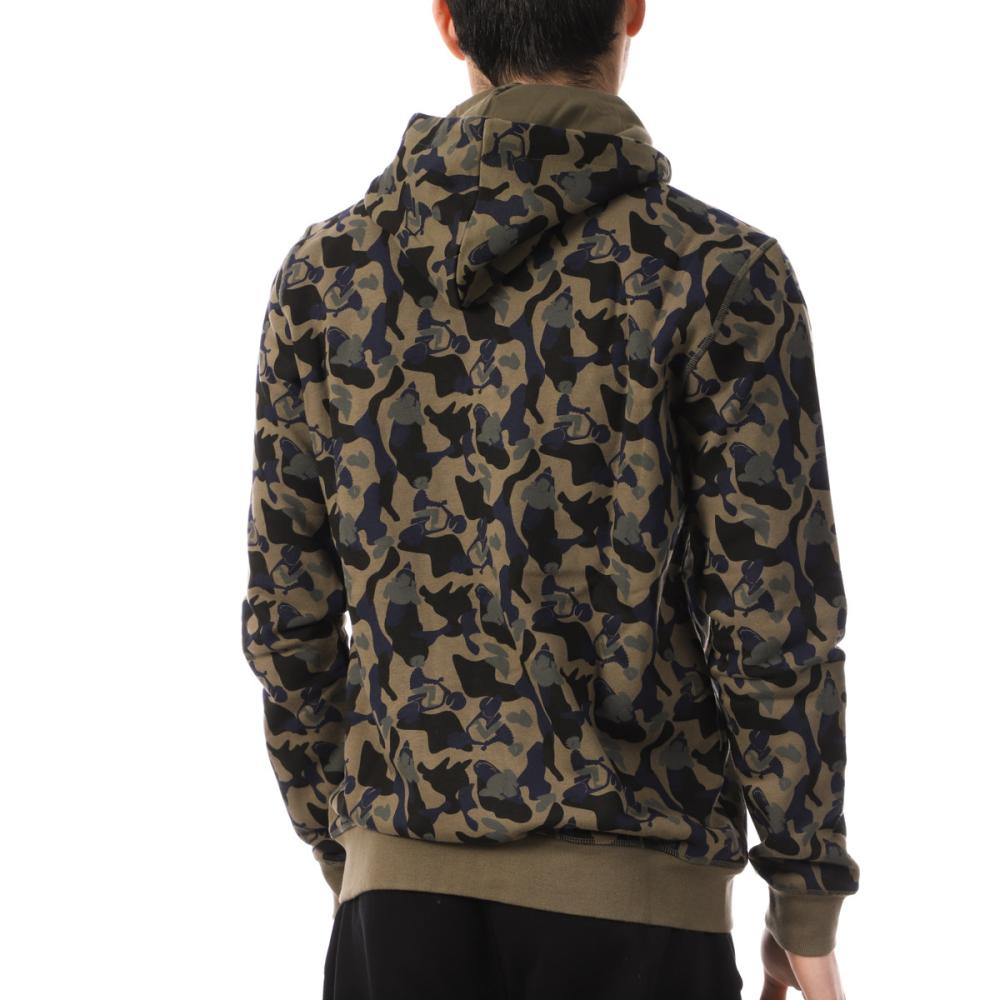 Jott Sweat Zippé Kaki/Noir Homme Jott Mexico Camo