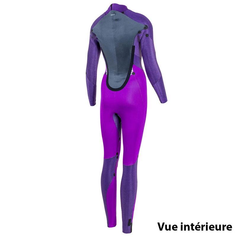COMBINAISON FEMME PROLIMIT FIRE STEAMER 5/3 BACKZIP BLACK/ASH/ICEBLUE