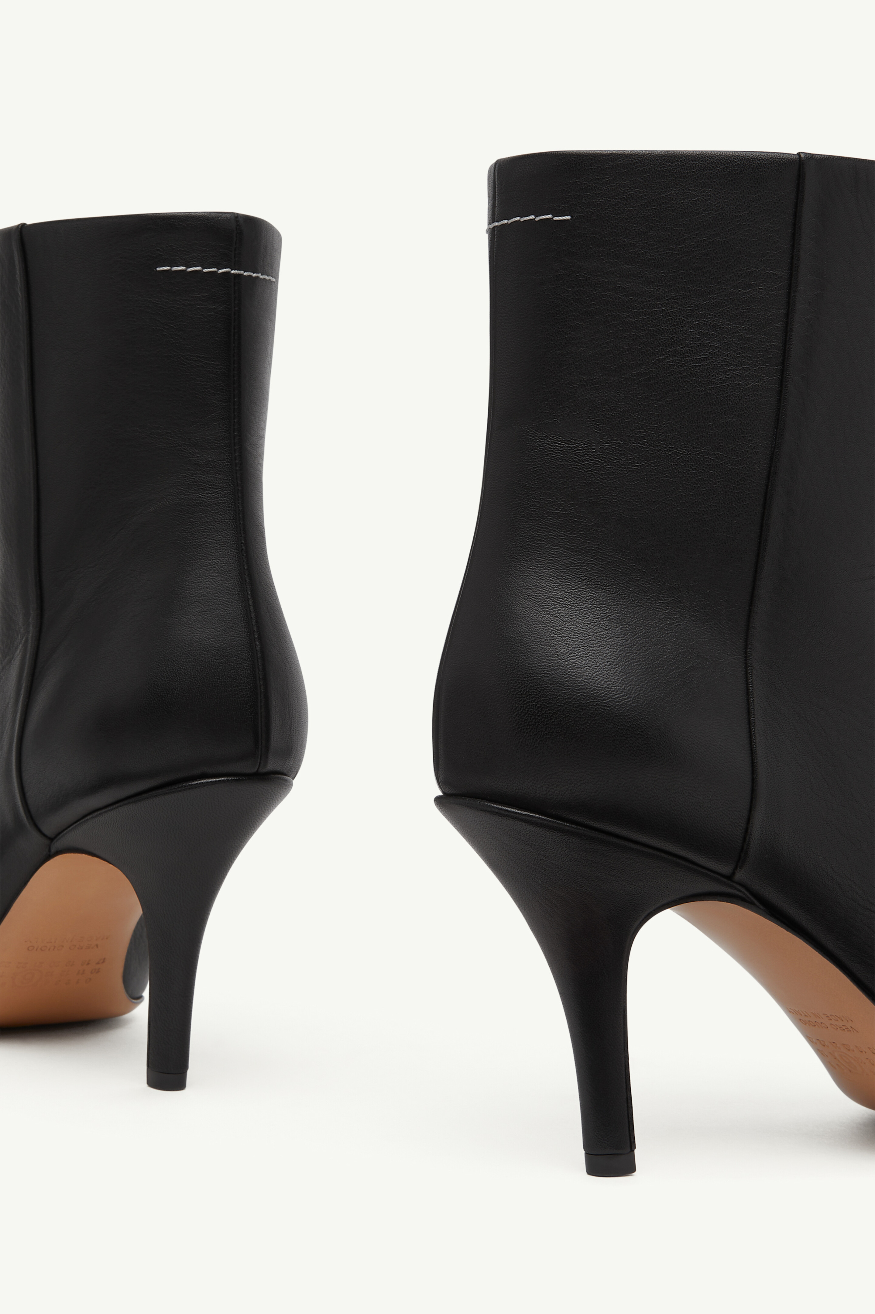 Bottines Architype en cuir de veau pour femme | MM6