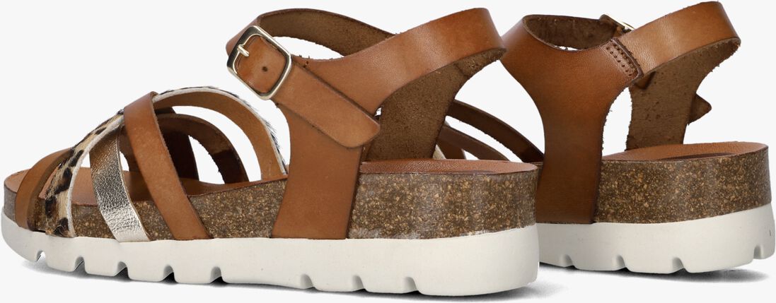 bruine stefano lauran sandalen combi bio sandaal