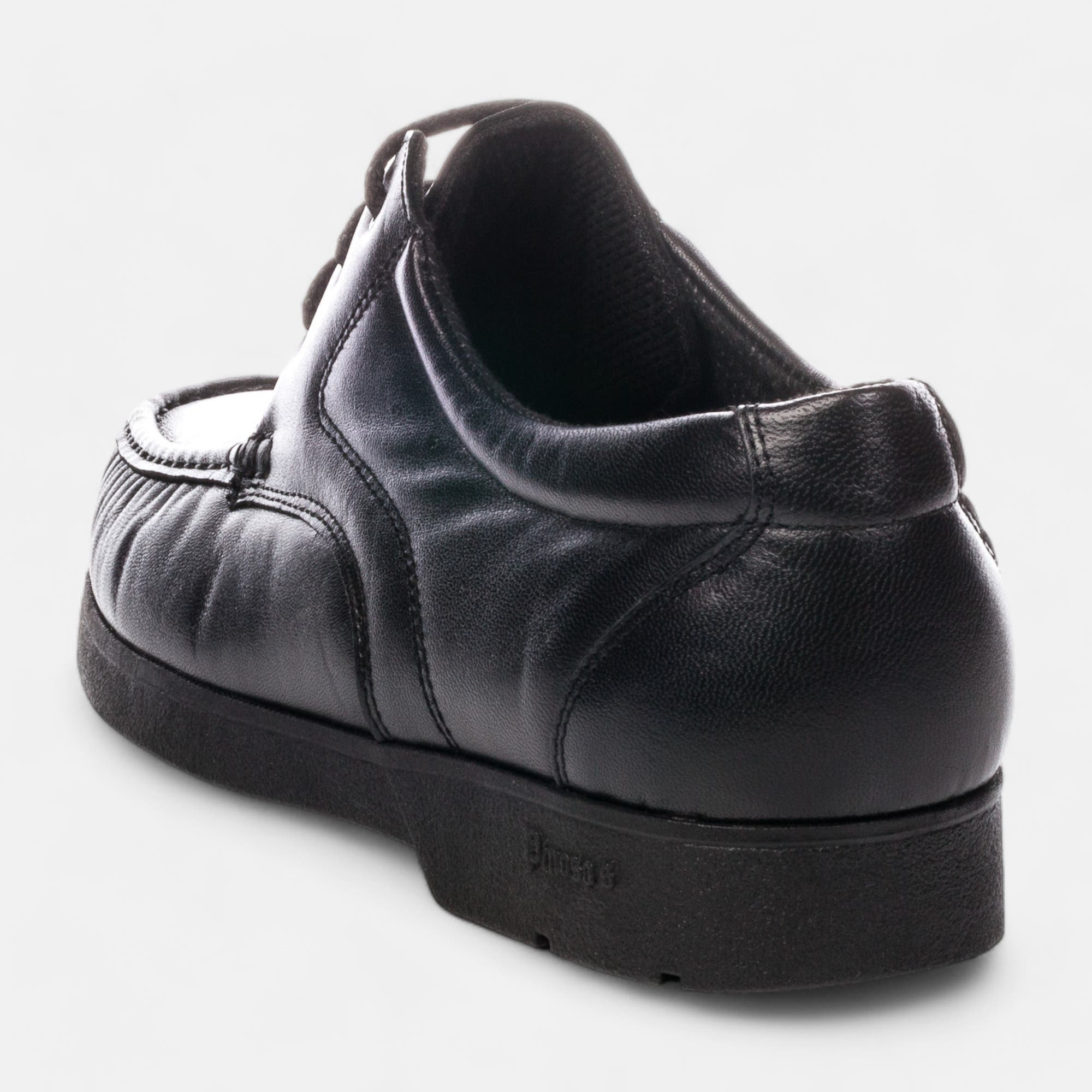 Derbies pieds sensibles Homme en cuir noir