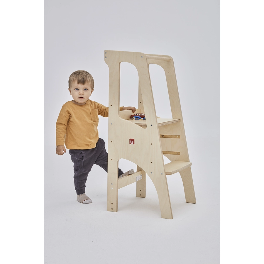 Bianconiglio Kids® Lernturm EVO Classic natur unlackiert