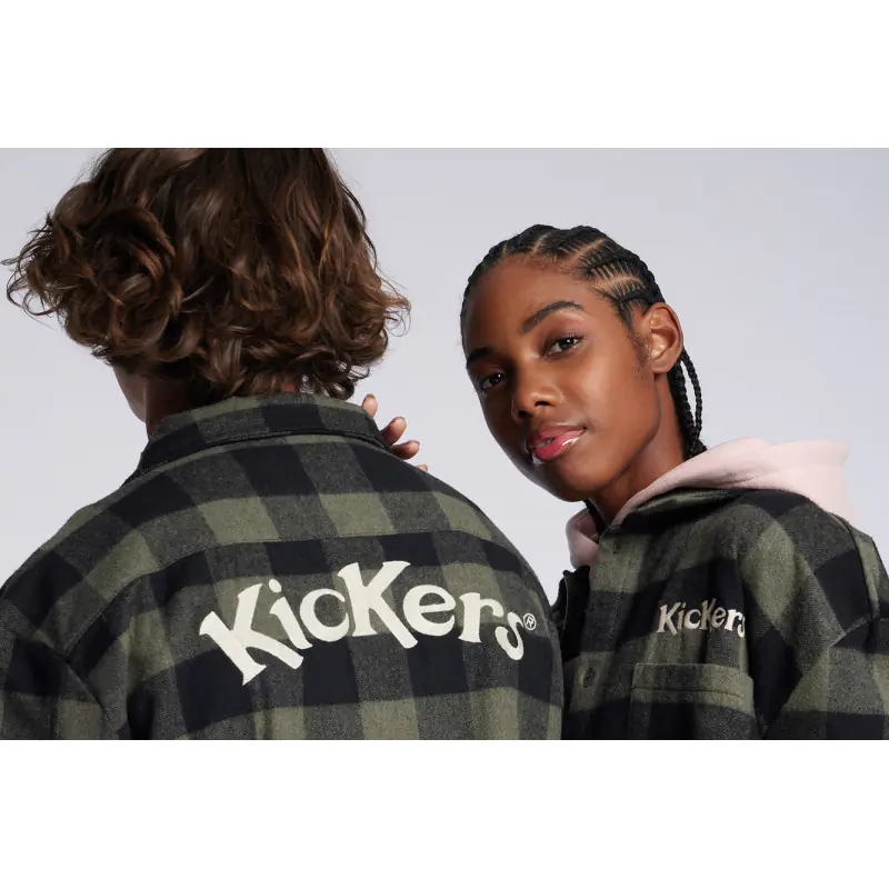 UPCYKICK SURCHEMISE KAKI CHEMISE MANCHES LONGUES Coton No Gender