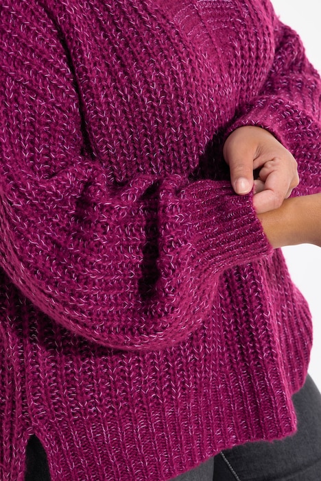 Pullover, oversized, V-Ausschnitt