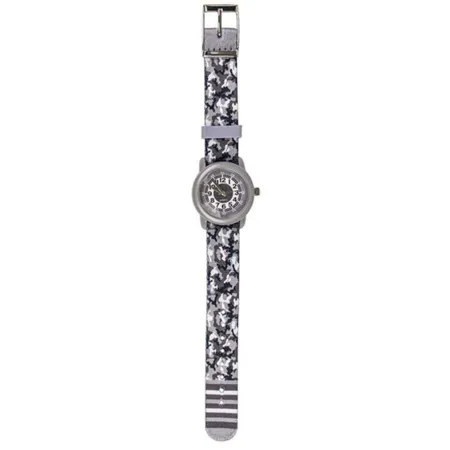 bb Klostermann Kinderuhr Textil Camouflage grau