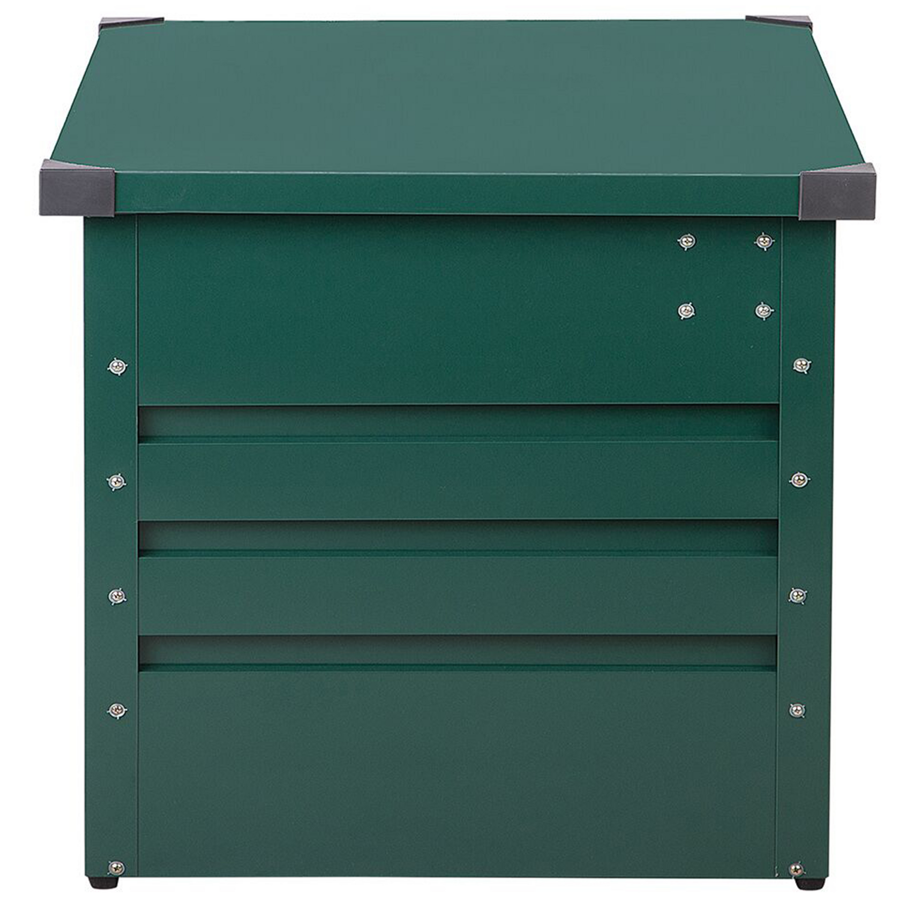 Beliani - CEBROSA L - Kussenbox - Donkergroen - Staal