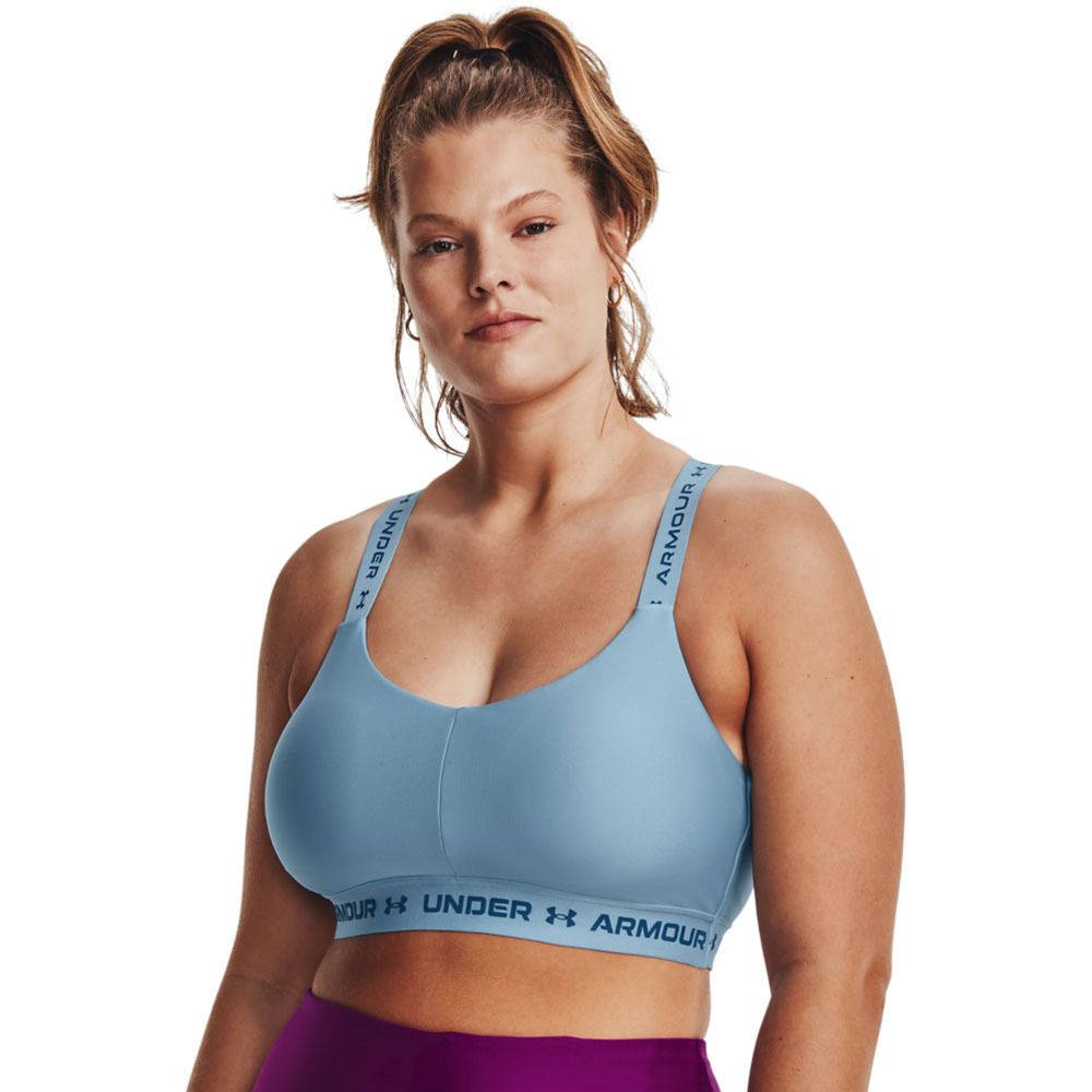 Under Armour CROSSBACK LOW - Brassière Femme bleu