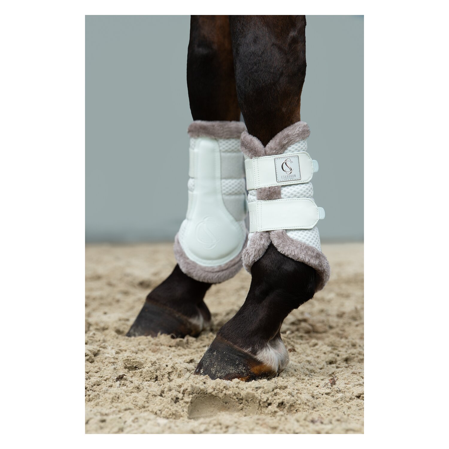 ESKADRON Classic Sports Gamaschen Mesh FauxFur - powder green
