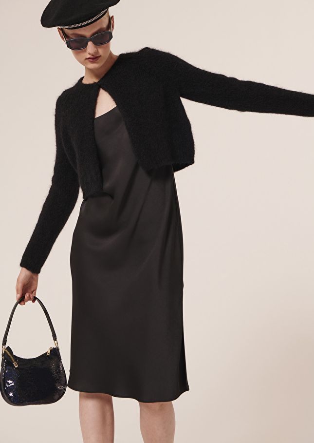 Robe Reanenoire en satin fluide