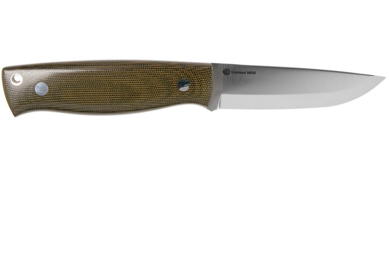 Nordic Knife Design Forester 100, N690, Green Micarta 2020 vaststaand mes