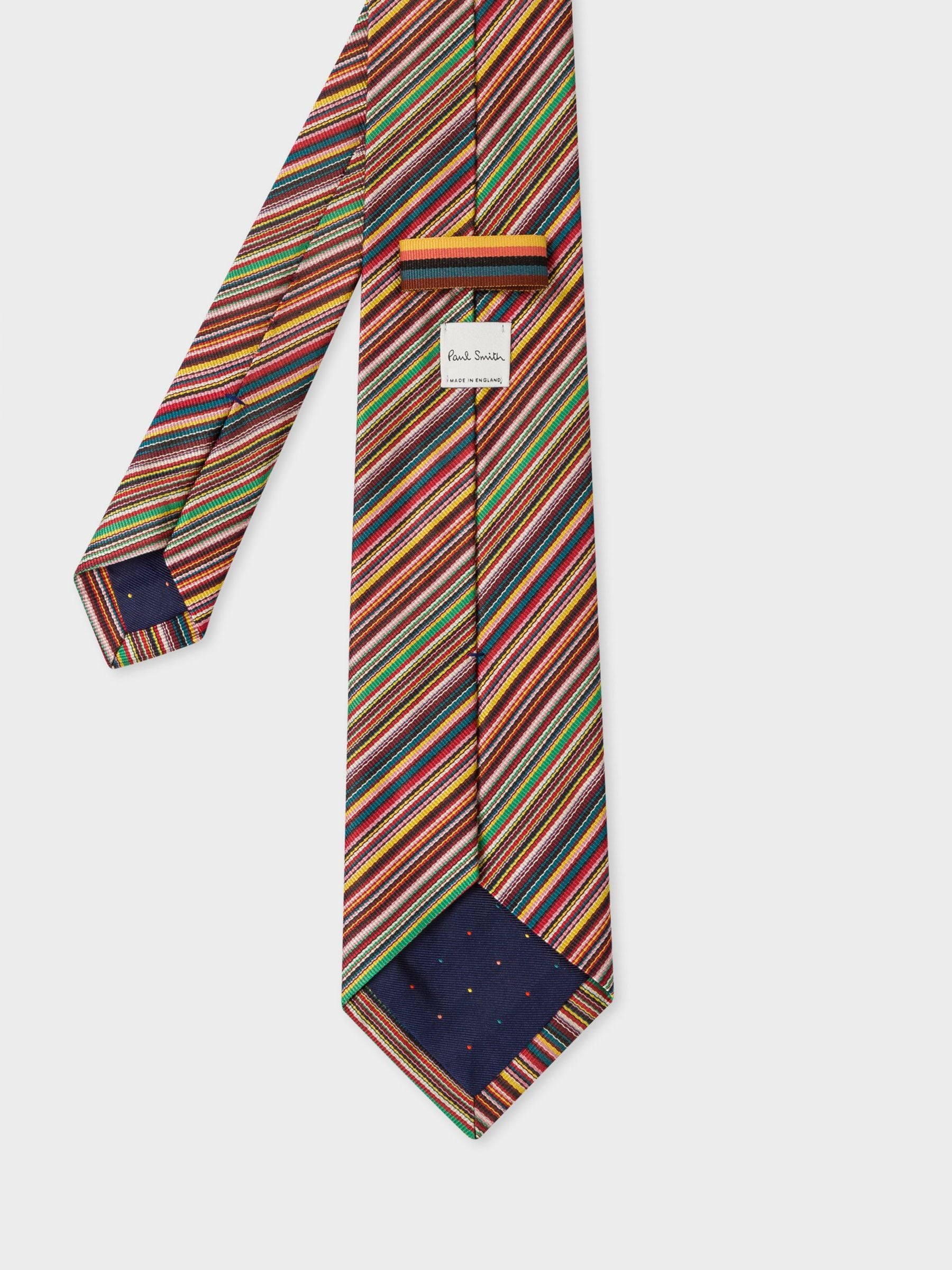 PS Paul Smith Multi Signature Stripe 6cm Silk Tie