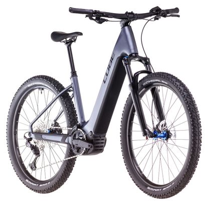 VTT Électrique Semi-Rigide Cube Reaction Hybrid Pro 800 Easy Entry Shimano Deore/Deore XT 12V 800 Wh 27.5'' Gris Metallic 2025