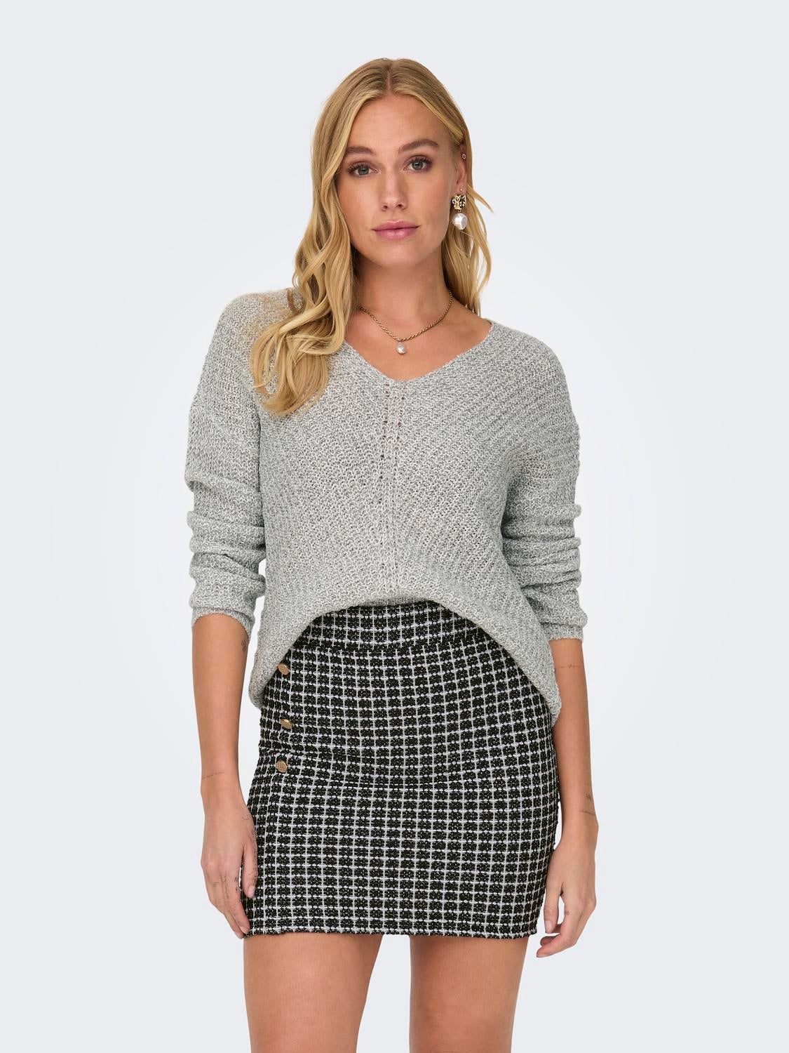 JDYNEW Strickpullover Cloud Dancer