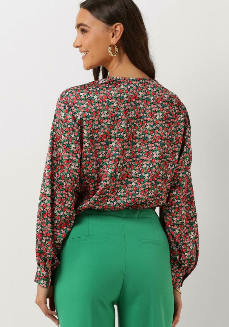ANOTHER LABEL groene another label blouse filou flower top l/s