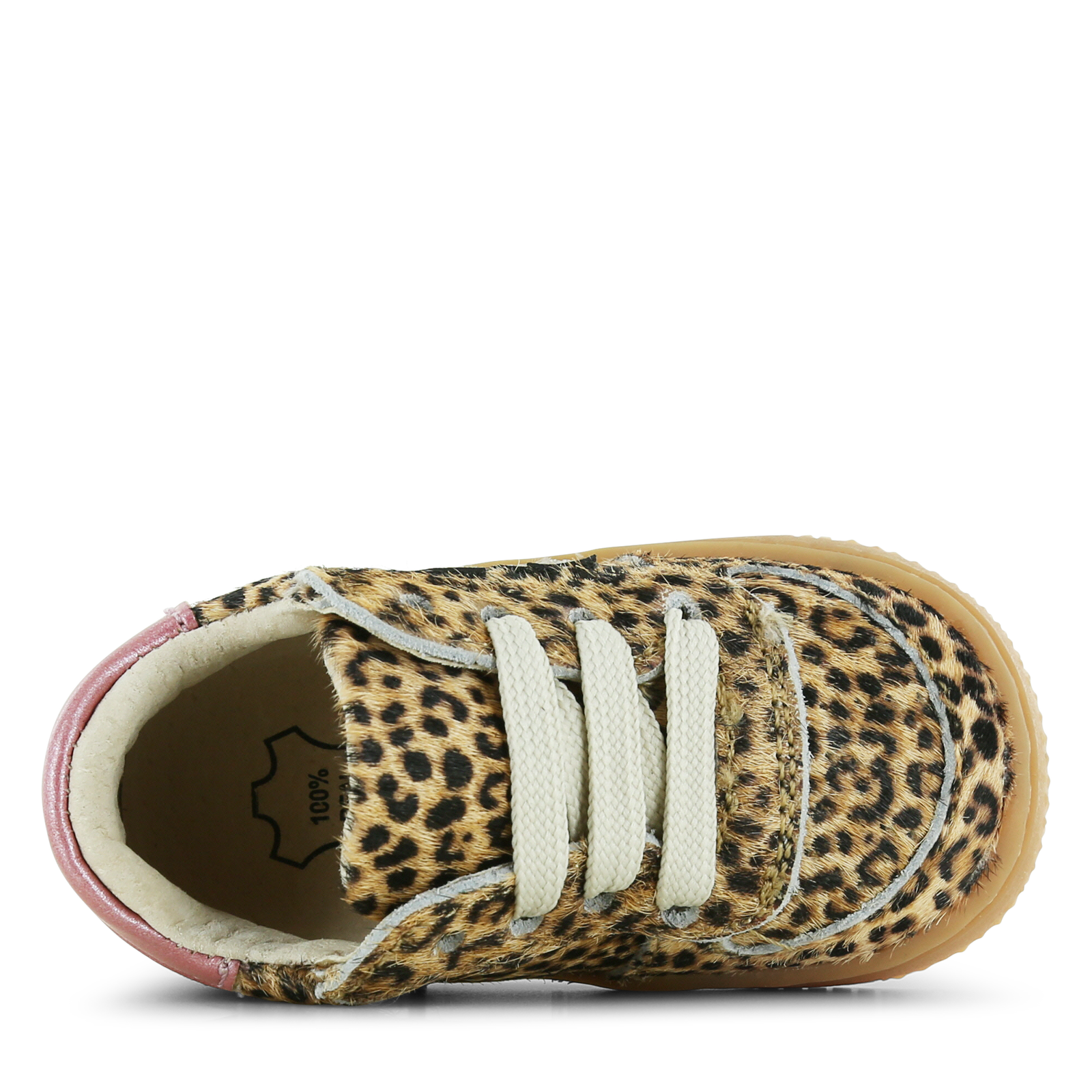 Shoesme Wildleder-Trainer mit Panther-Print