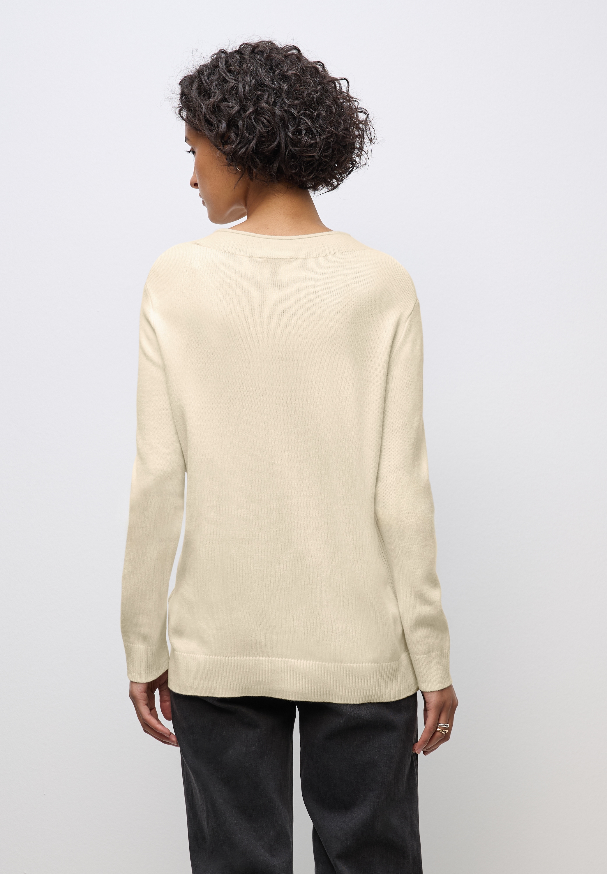 STREET ONE Strickpullover , mit feiner Rollkante