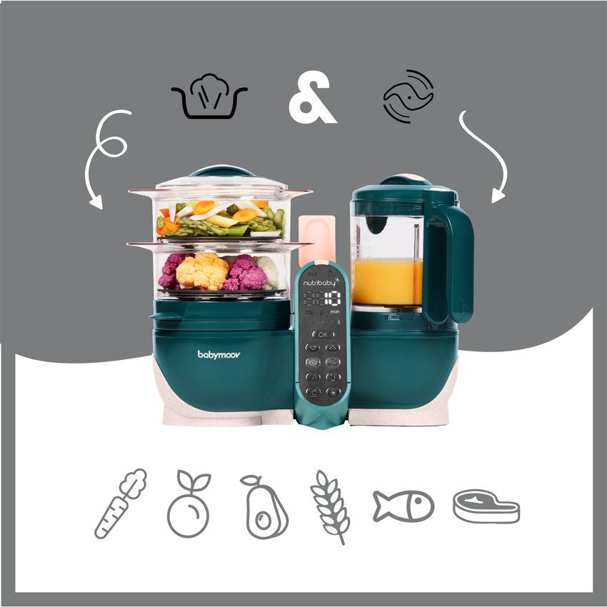 Robot NutriBaby(+) - Opal green - Ecru