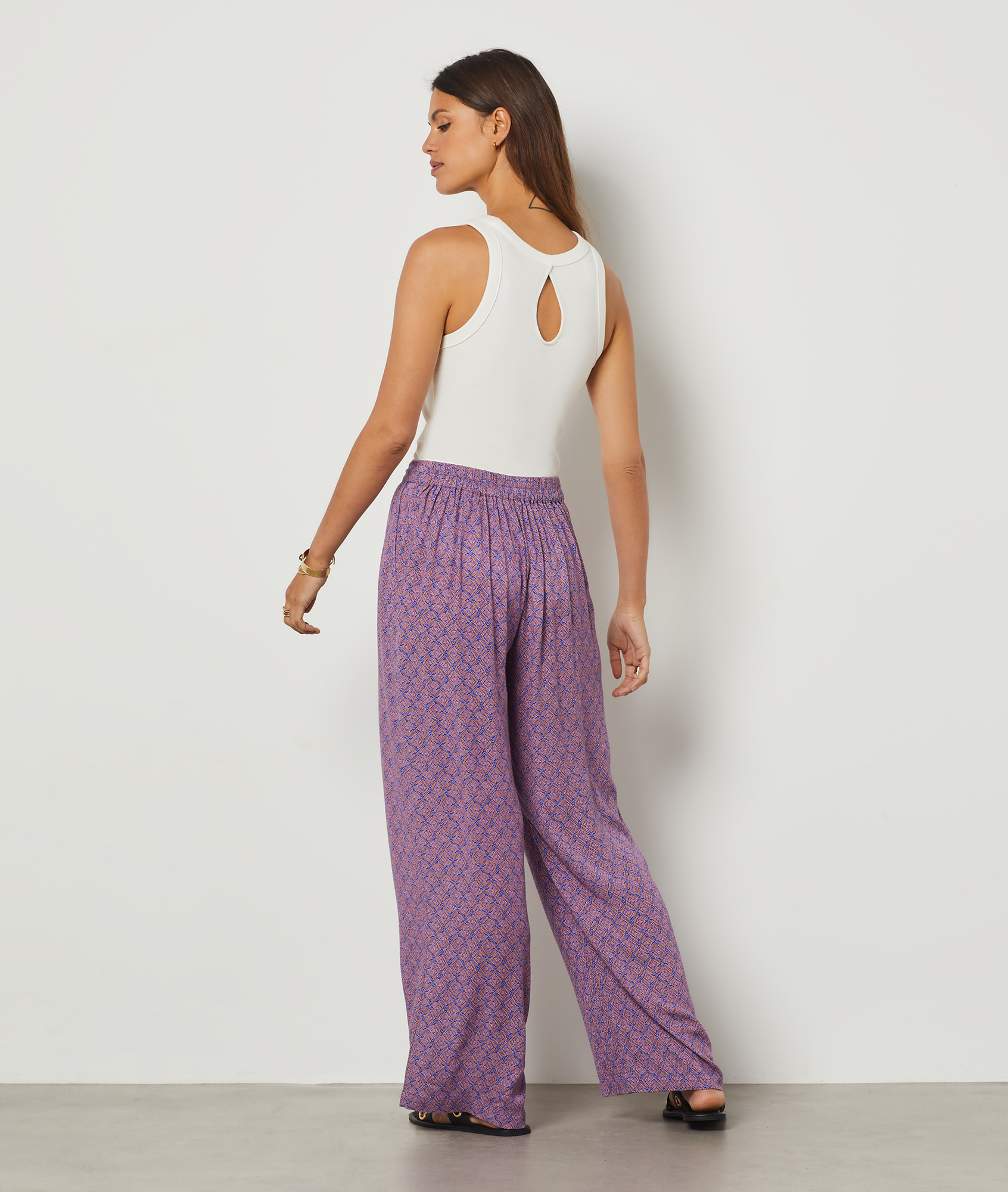 Pantalon fluide coupe large