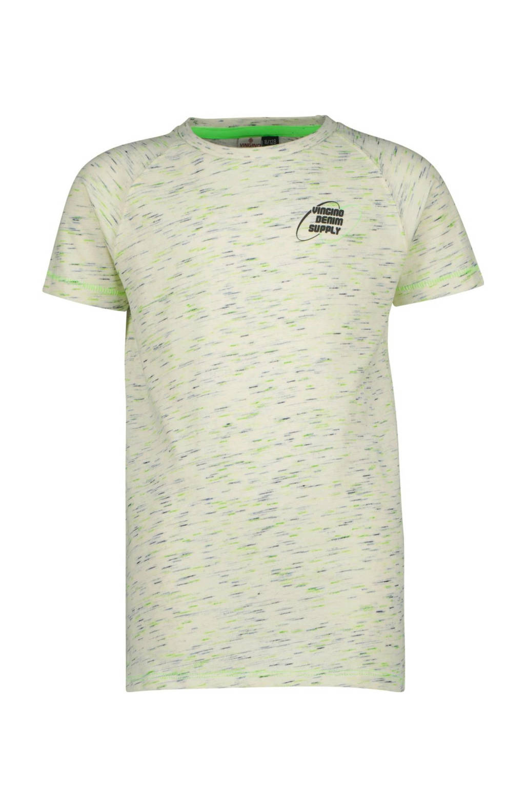 Vingino gemêleerd T-shirt JULBE wit melange