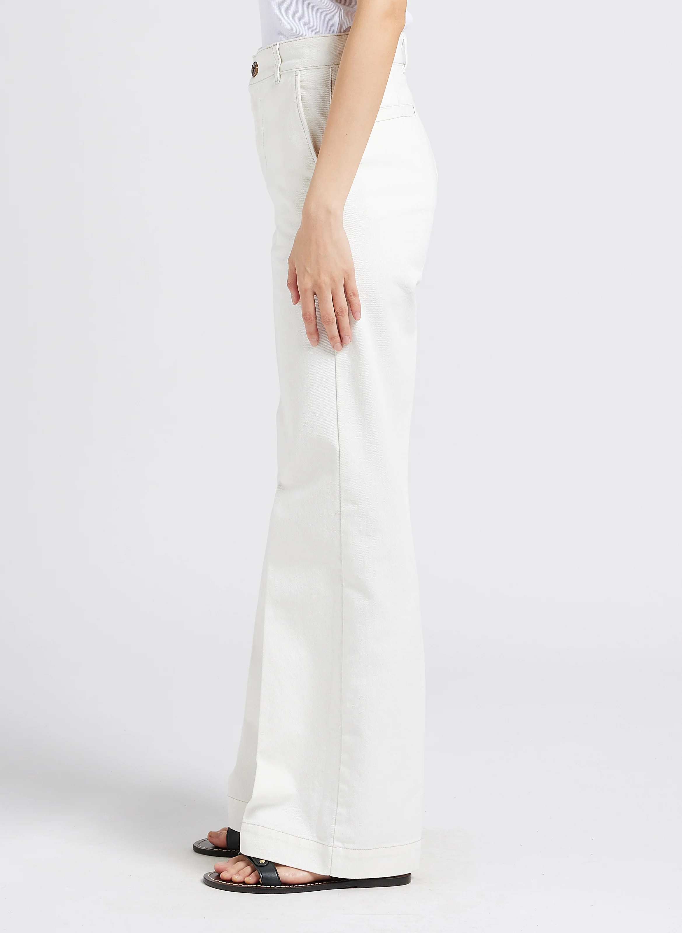 CALIFORNIA - Jean bootcut en coton | Blanc
