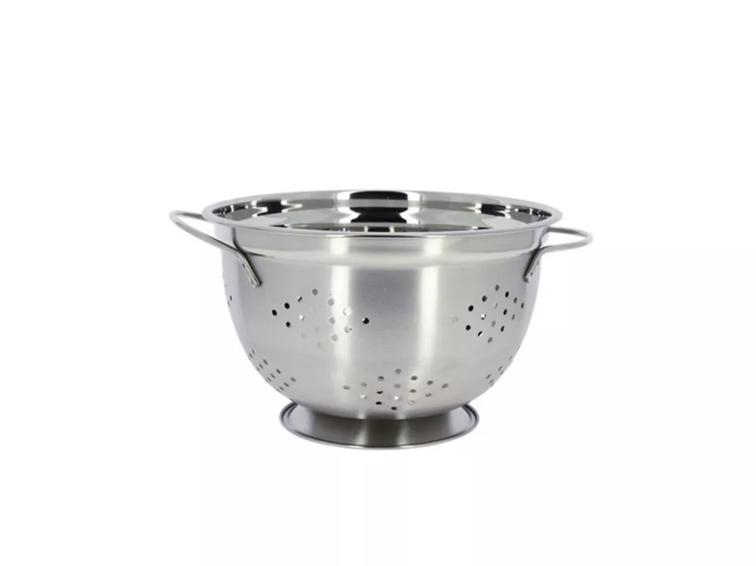 The Kitchenette - Passoire Sur Pied 25 Cm En Acier Inoxydable Avec Poignees