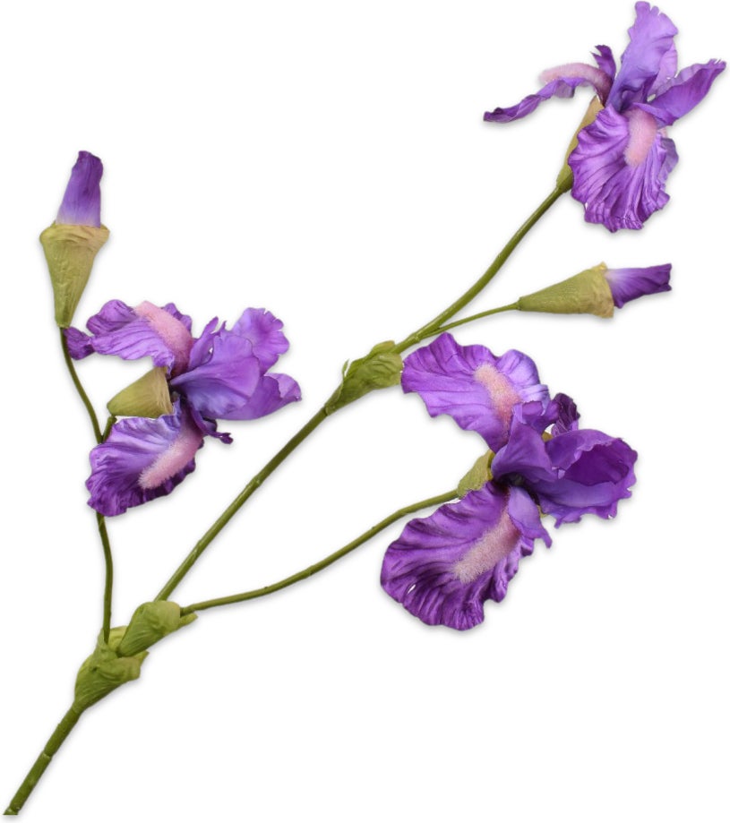 Silk-Ka kunstbloem Iris paars 102 cm