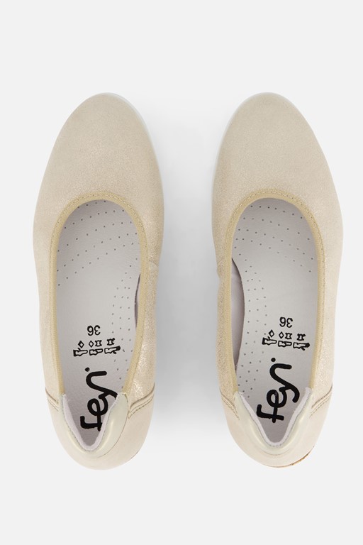 Feyn Ellie 08 Instappers beige Textiel