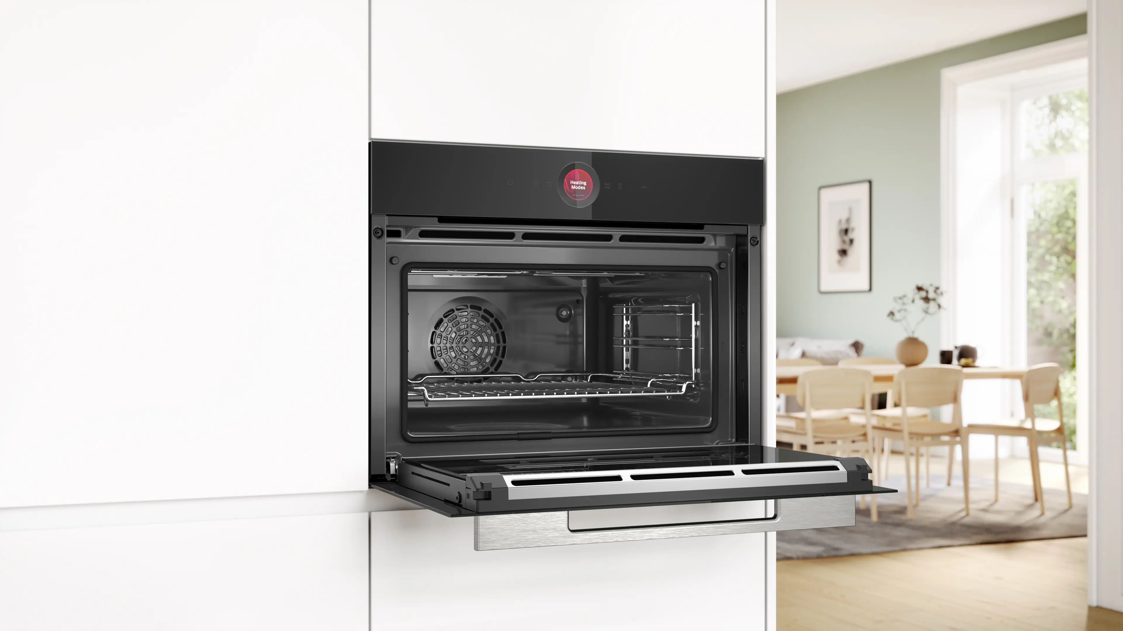 Serie 8 Compacte bakoven 60 x 45 cm Zwart