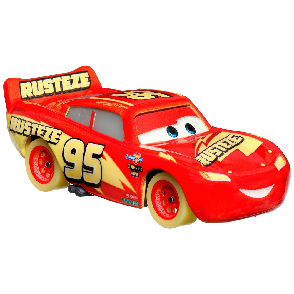 Pixar Cars Glow Racers Lightning McQueen Modellauto im Maßstab 1:55
