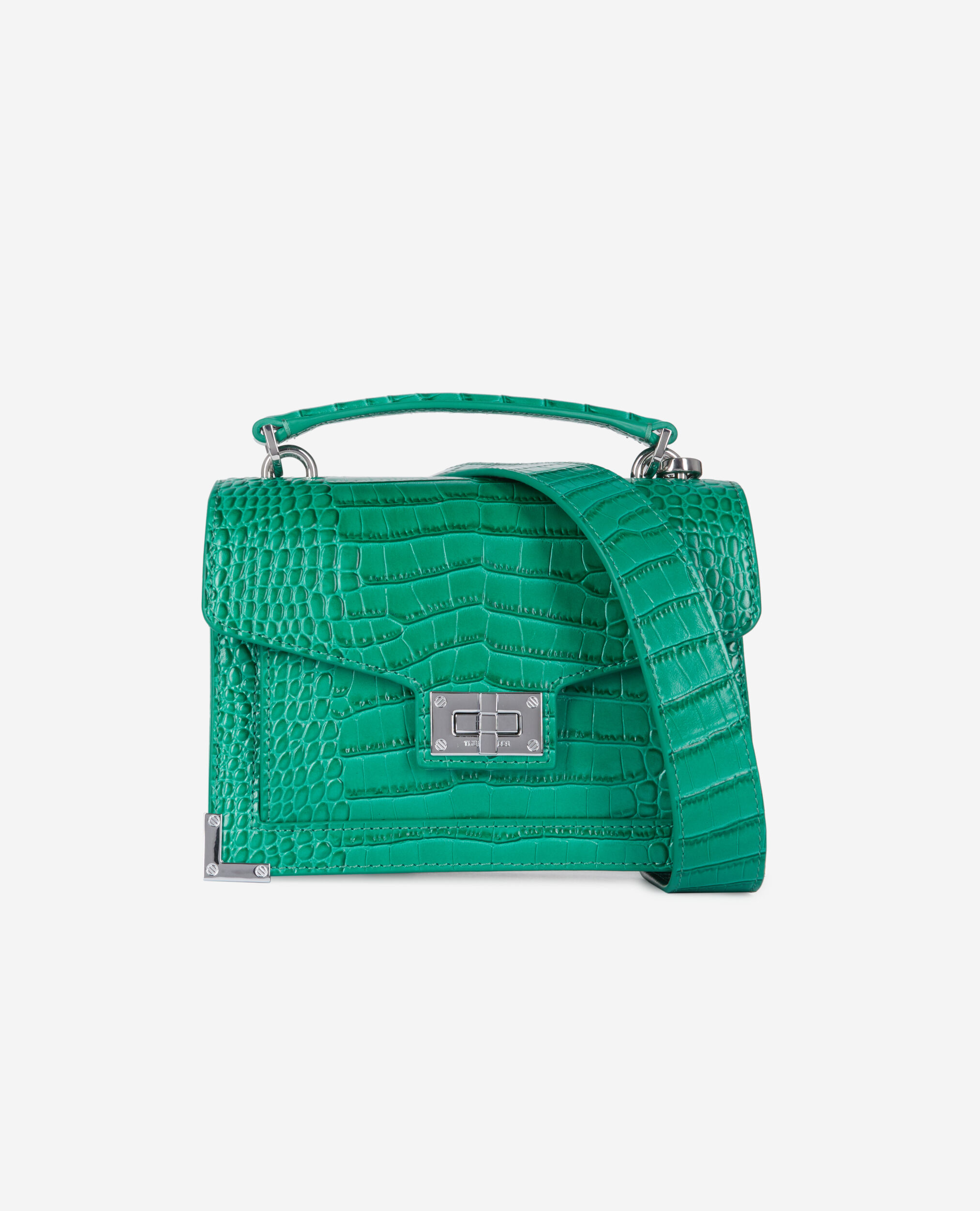 Sac Emily small en cuir vert