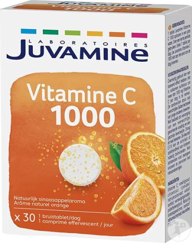 Juvamine Vitamine C 1000mg 30 Comprimés Effervescents