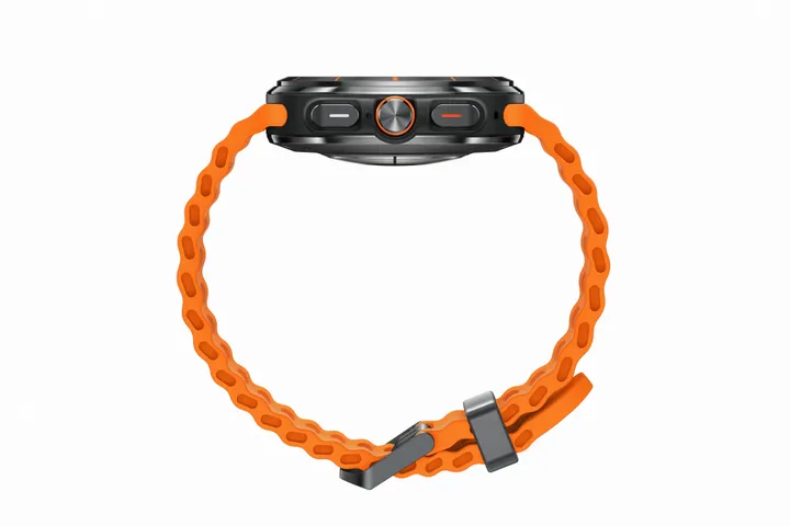 Samsung | Galaxy Watch Ultra - Titanium Gray (Orange strap)