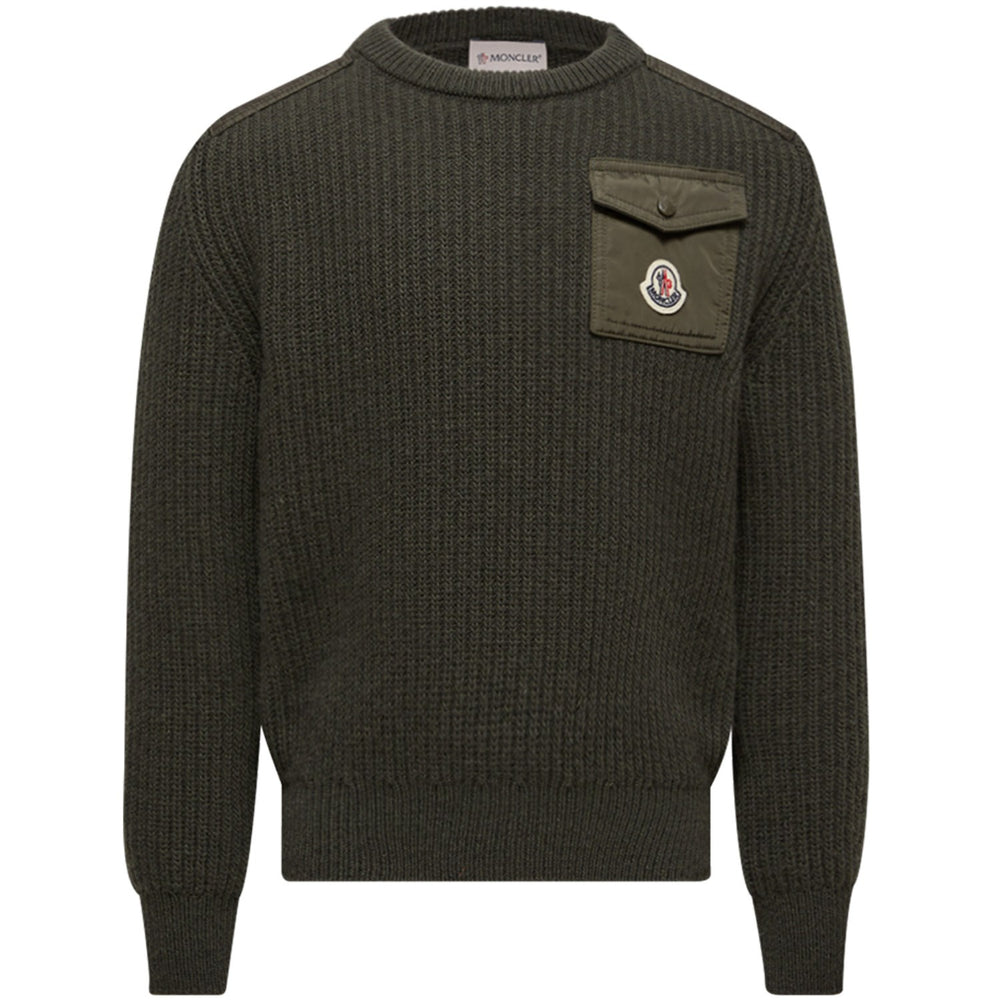 Køb Moncler Dark Green Crew Neck